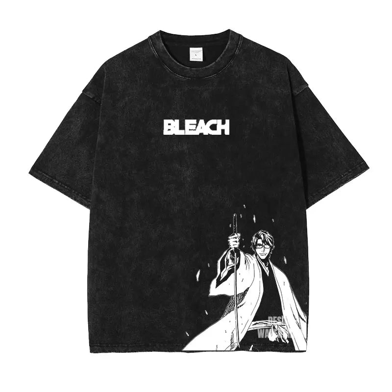 Bleach ~ Premium Vintage Washed Character T-Shirts (BLACK)