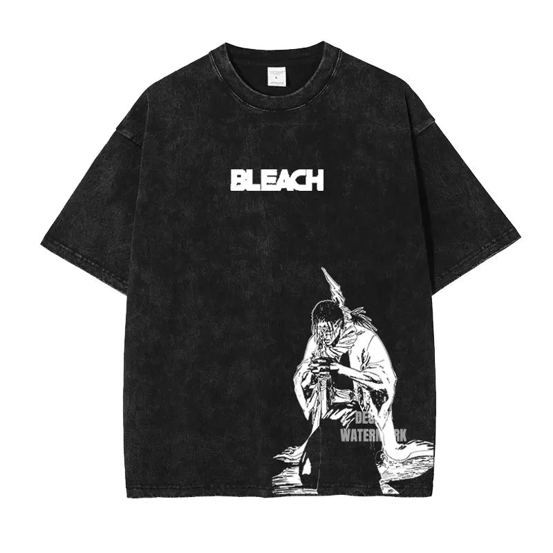 Bleach ~ Premium Vintage Washed Character T-Shirts (BLACK)