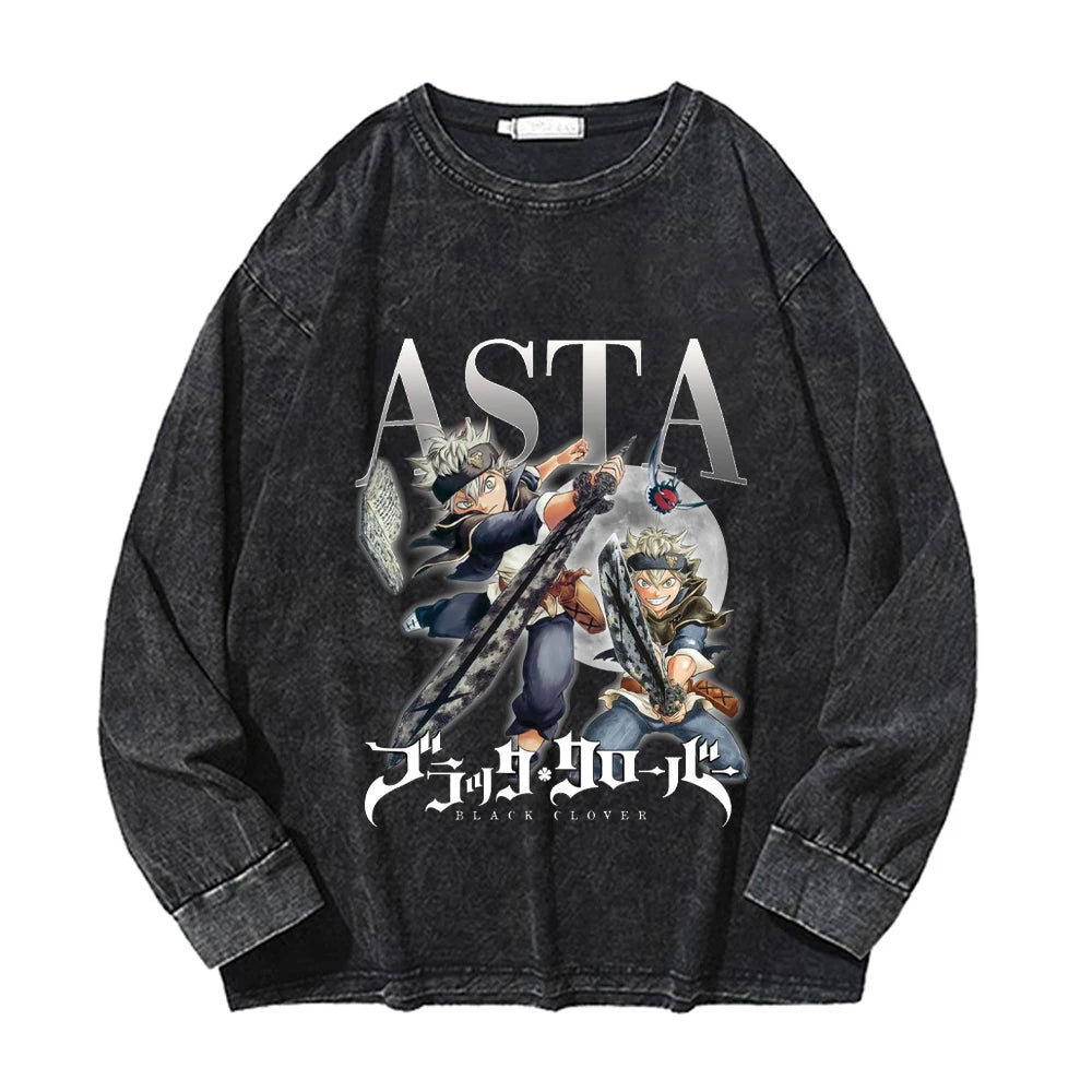 Black Clover ~ Vintage Washed Sweatshirt