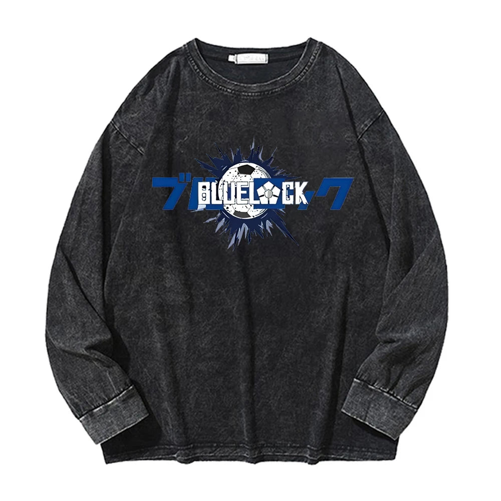 Blue Lock ~ Nagi Vintage Washed Sweatshirts
