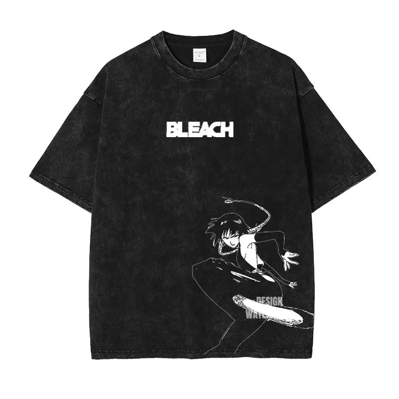 Bleach ~ Premium Vintage Washed Character T-Shirts (BLACK)