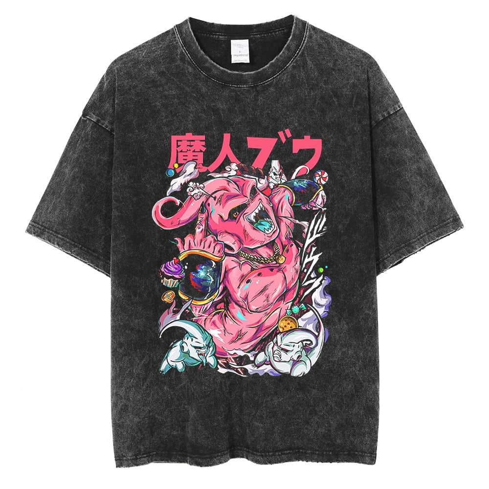 Dragon Ball ~ Kid Buu T-Shirt (Vintage Wash & White)