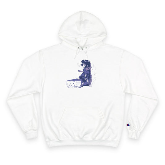 AniGame X Champion “PATIENCE” Hoodie | Level Up Style, Cozy Streetwear, Perfect Gift for Friends, Relaxed Aesthetic, Casual Wear