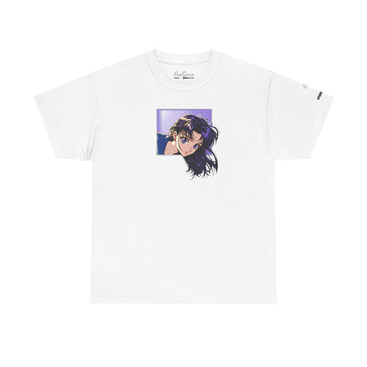 AniGame “Curious Purple” T-Shirt , Vintage Anime Shirt, Unisex Cotton T-Shirt, Casual Graphic Wear