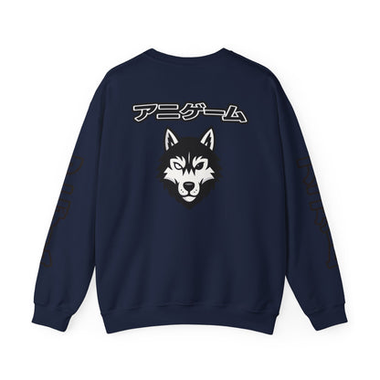 AniGame Unisex Crewneck Sweatshirt, Cozy Fashion, Graphic Sweatshirt, Gifts for Gamers, Streetwear Style