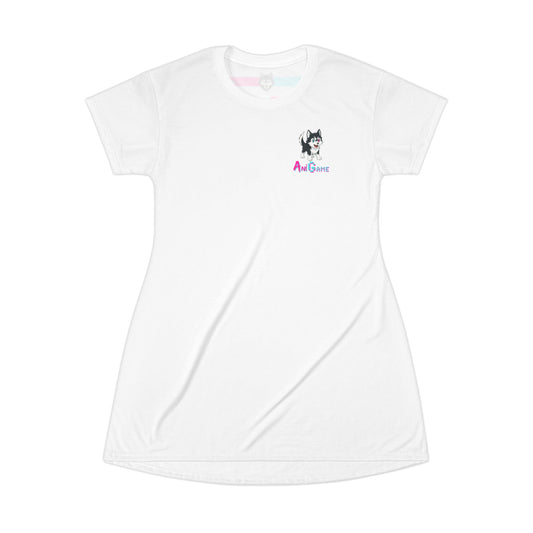 AniGame T-Shirt Dress - Casual and Comfortable Wear
