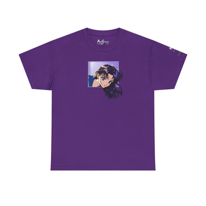 AniGame “Curious Purple” T-Shirt , Vintage Anime Shirt, Unisex Cotton T-Shirt, Casual Graphic Wear