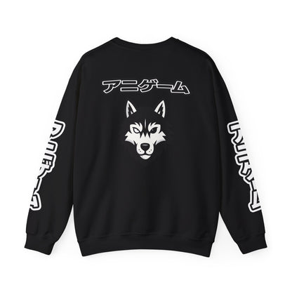 AniGame Unisex Crewneck Sweatshirt, Cozy Fashion, Graphic Sweatshirt, Gifts for Gamers, Streetwear Style