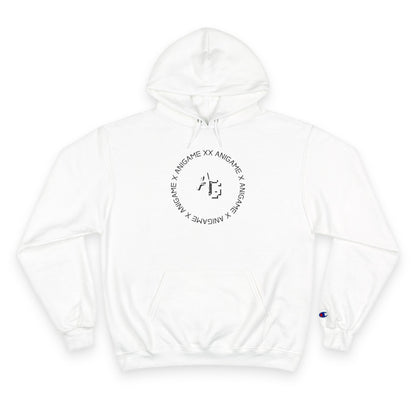 AniGame X Champion Hoodie | Level Up Style, Cozy Streetwear, Perfect Gift for Friends, Relaxed Aesthetic, Casual Wear
