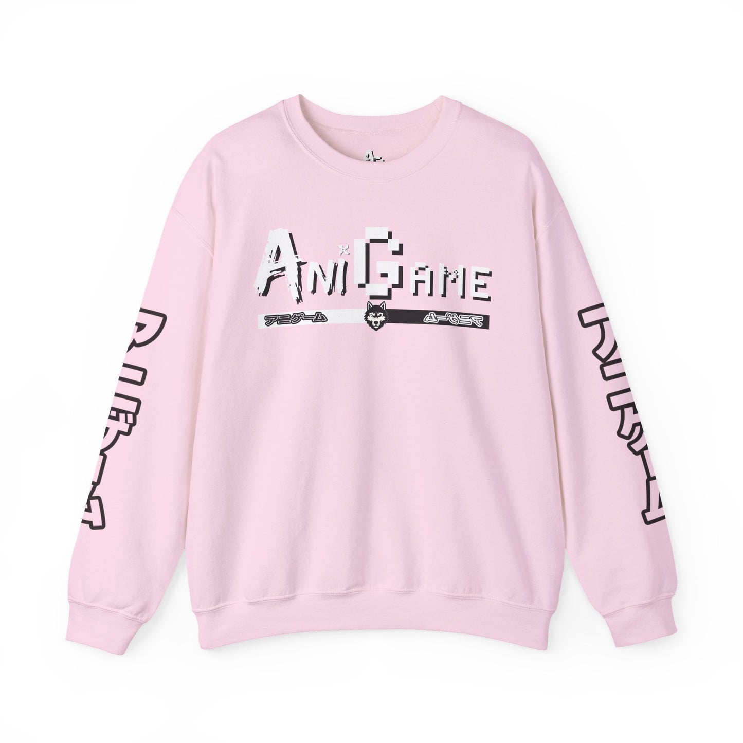 AniGame Unisex Crewneck Sweatshirt, Cozy Fashion, Graphic Sweatshirt, Gifts for Gamers, Streetwear Style