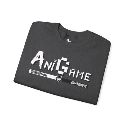 AniGame Unisex Crewneck Sweatshirt, Cozy Fashion, Graphic Sweatshirt, Gifts for Gamers, Streetwear Style