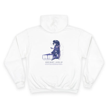 AniGame X Champion “PATIENCE” Hoodie | Level Up Style, Cozy Streetwear, Perfect Gift for Friends, Relaxed Aesthetic, Casual Wear