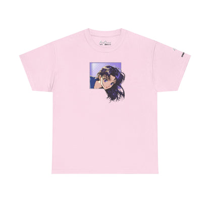 AniGame “Curious Purple” T-Shirt , Vintage Anime Shirt, Unisex Cotton T-Shirt, Casual Graphic Wear