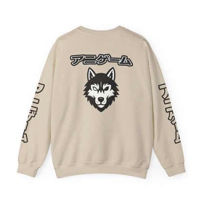 AniGame Unisex Crewneck Sweatshirt, Cozy Fashion, Graphic Sweatshirt, Gifts for Gamers, Streetwear Style