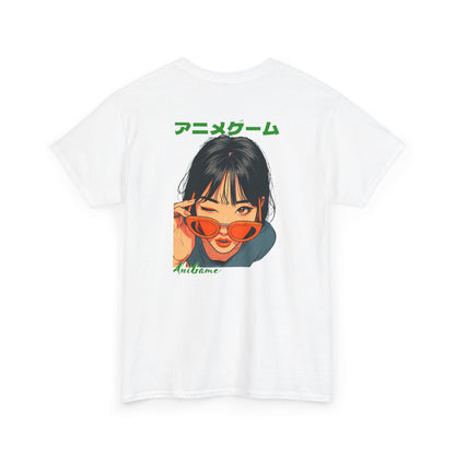 AniGame “Orange Wassup” T-Shirt , Vintage Anime Shirt, Unisex Cotton T-Shirt, Casual Graphic Wear