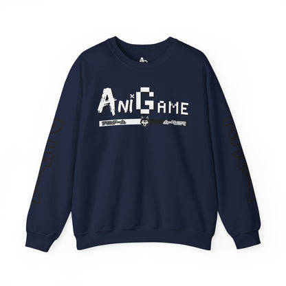 AniGame Unisex Crewneck Sweatshirt, Cozy Fashion, Graphic Sweatshirt, Gifts for Gamers, Streetwear Style