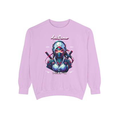 AniGame “Future Kunoichi” Unisex Garment-Dyed Sweatshirt