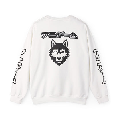 AniGame Unisex Crewneck Sweatshirt, Cozy Fashion, Graphic Sweatshirt, Gifts for Gamers, Streetwear Style