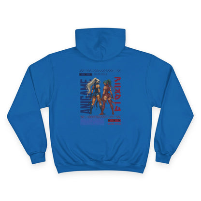 AniGame X Champion Hoodie | Level Up Style, Cozy Streetwear, Perfect Gift for Friends, Relaxed Aesthetic, Casual Wear