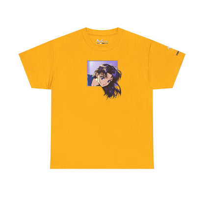 AniGame “Curious Purple” T-Shirt , Vintage Anime Shirt, Unisex Cotton T-Shirt, Casual Graphic Wear