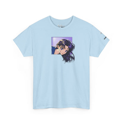AniGame “Curious Purple” T-Shirt , Vintage Anime Shirt, Unisex Cotton T-Shirt, Casual Graphic Wear