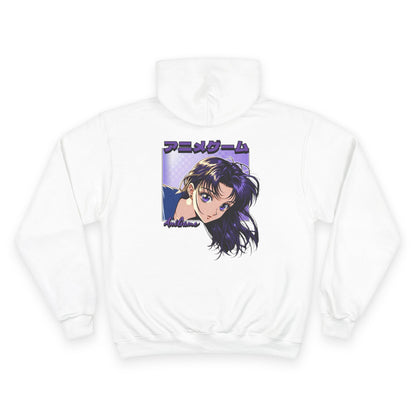 AniGame X Champion “CURIOUS PURPLE” Hoodie