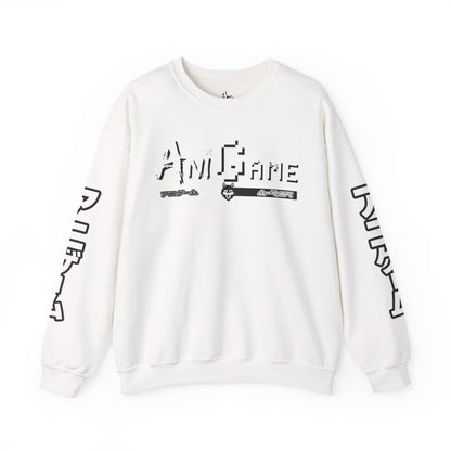 AniGame Unisex Crewneck Sweatshirt, Cozy Fashion, Graphic Sweatshirt, Gifts for Gamers, Streetwear Style