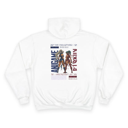 AniGame X Champion Hoodie | Level Up Style, Cozy Streetwear, Perfect Gift for Friends, Relaxed Aesthetic, Casual Wear