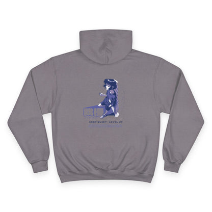 AniGame X Champion “PATIENCE” Hoodie | Level Up Style, Cozy Streetwear, Perfect Gift for Friends, Relaxed Aesthetic, Casual Wear