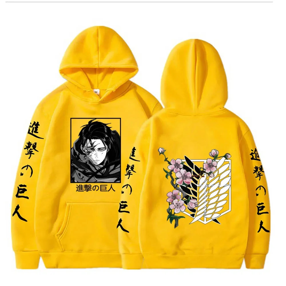 Attack On Titan ~ Captain Levi/Eren Yeager Hoodies