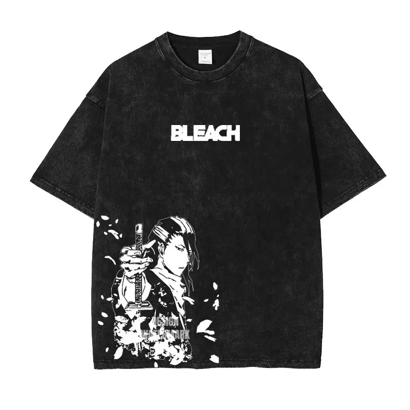 Bleach ~ Premium Vintage Washed Character T-Shirts (BLACK)