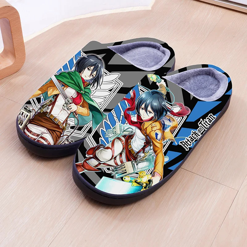 Attack on Titan ~ Non-Slip Comfy House Slippers (Low or High Backs)