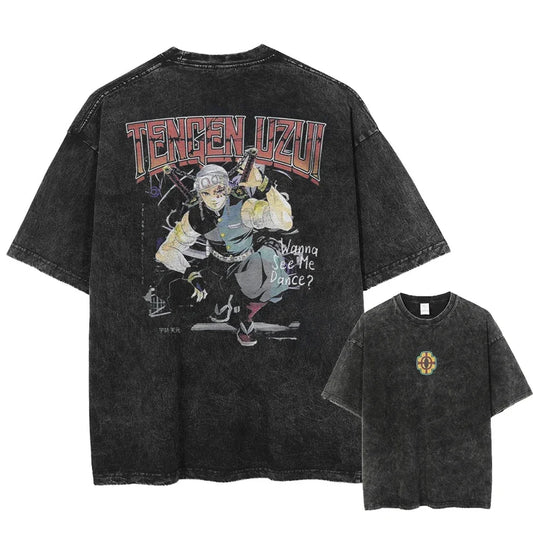 Demon Slayer ~ Vintage Washed T-Shirts 2