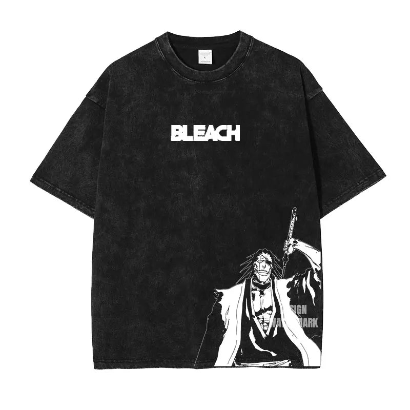 Bleach ~ Premium Vintage Washed Character T-Shirts (BLACK)