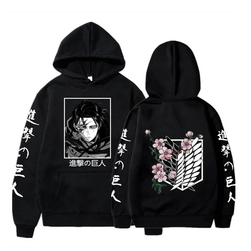 Attack On Titan ~ Captain Levi/Eren Yeager Hoodies