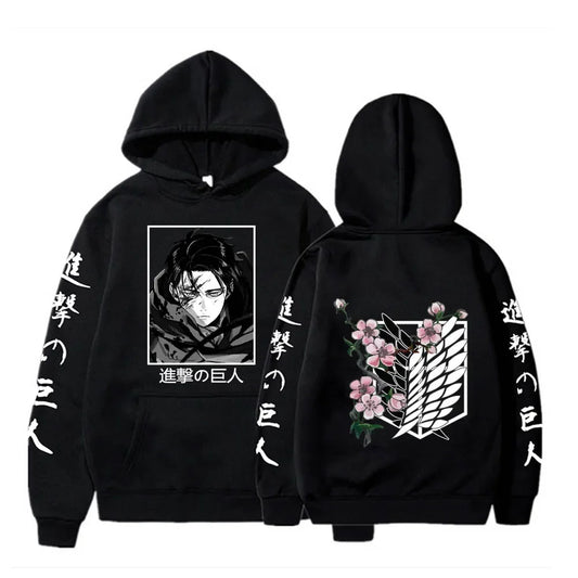 Attack On Titan ~ Captain Levi/Eren Yeager Hoodies