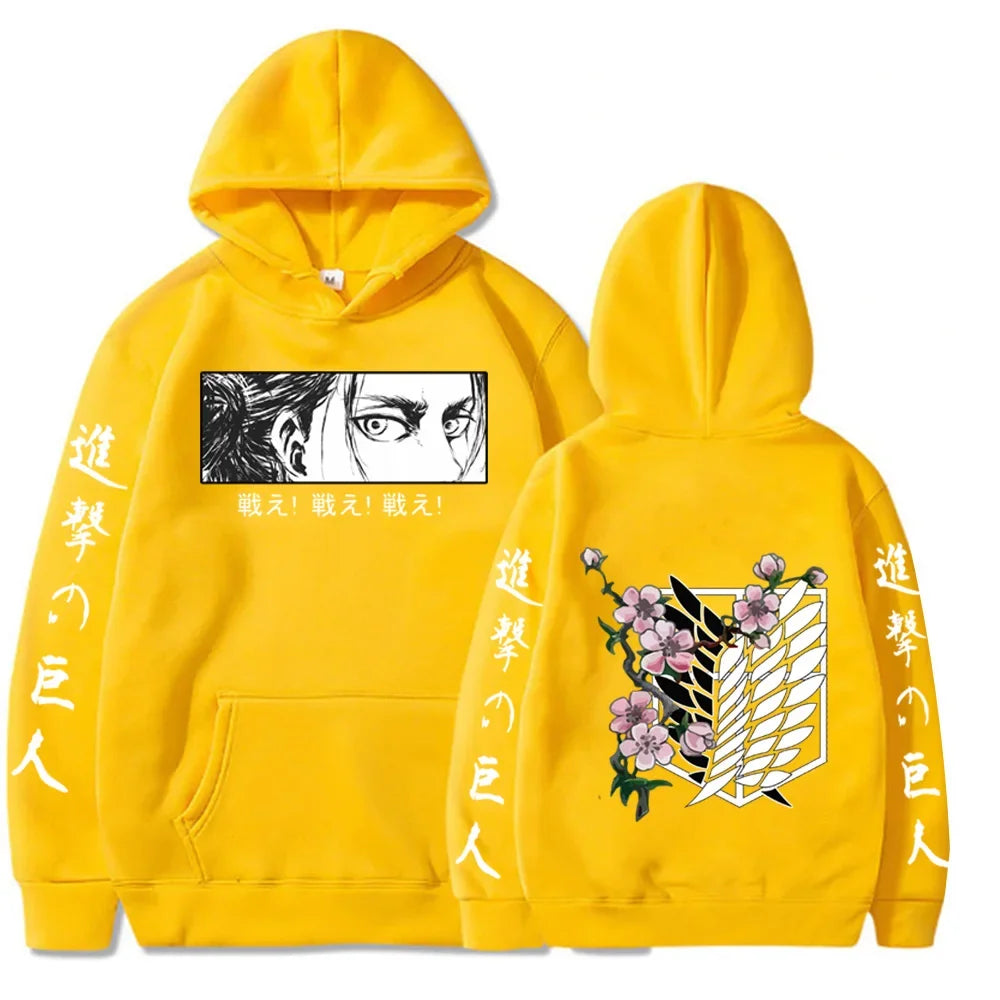 Attack On Titan ~ Captain Levi/Eren Yeager Hoodies