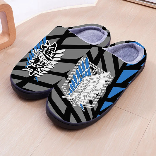 Attack on Titan ~ Non-Slip Comfy House Slippers (Low or High Backs)