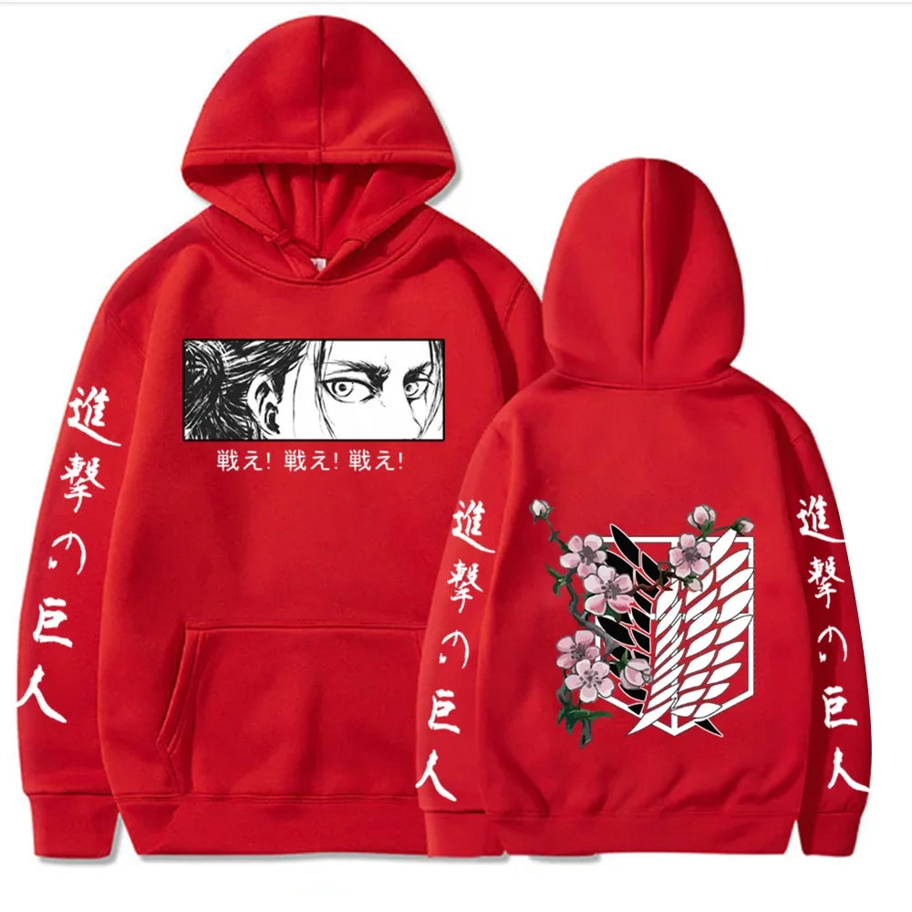 Attack On Titan ~ Captain Levi/Eren Yeager Hoodies