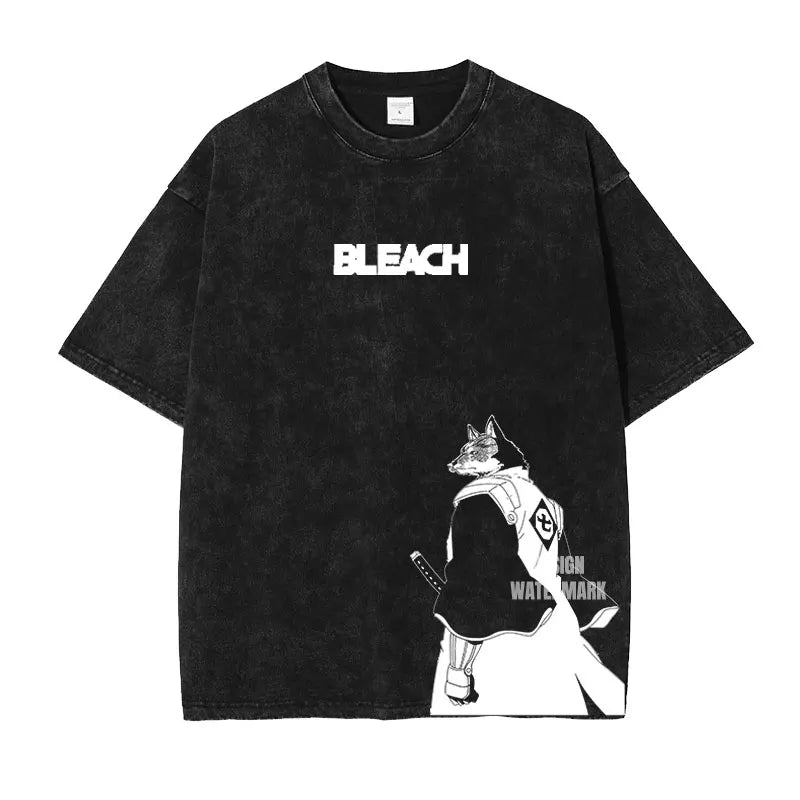 Bleach ~ Premium Vintage Washed Character T-Shirts (BLACK)
