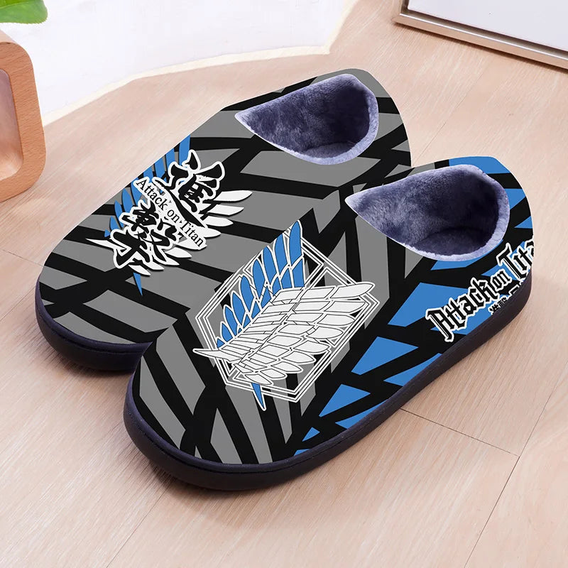 Attack on Titan ~ Non-Slip Comfy House Slippers (Low or High Backs)