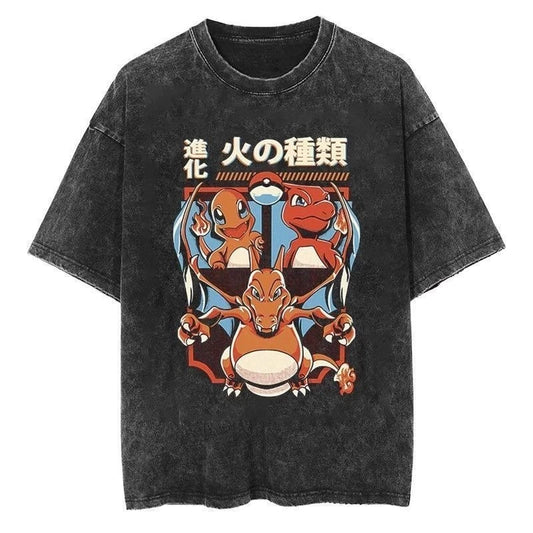Pokemon ~ Charizard Vintage Washed T-Shirt