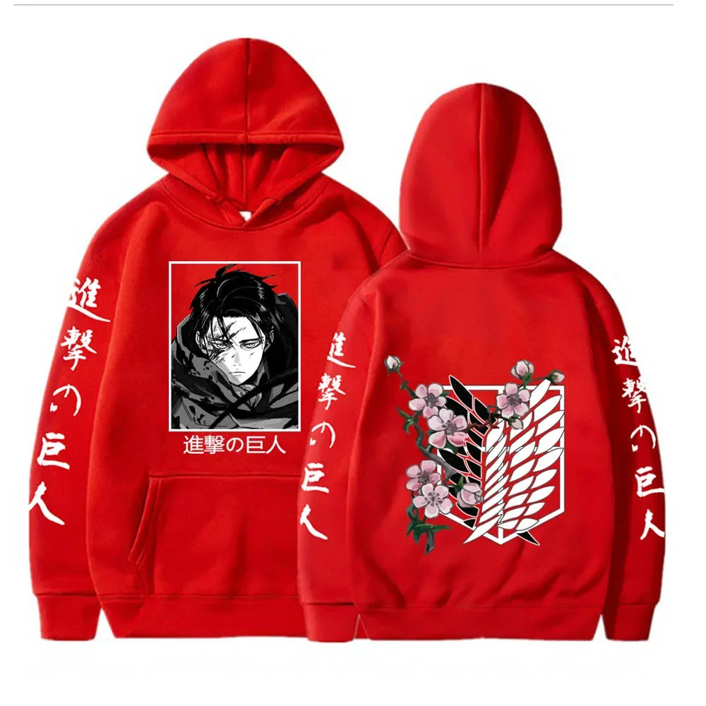 Attack On Titan ~ Captain Levi/Eren Yeager Hoodies