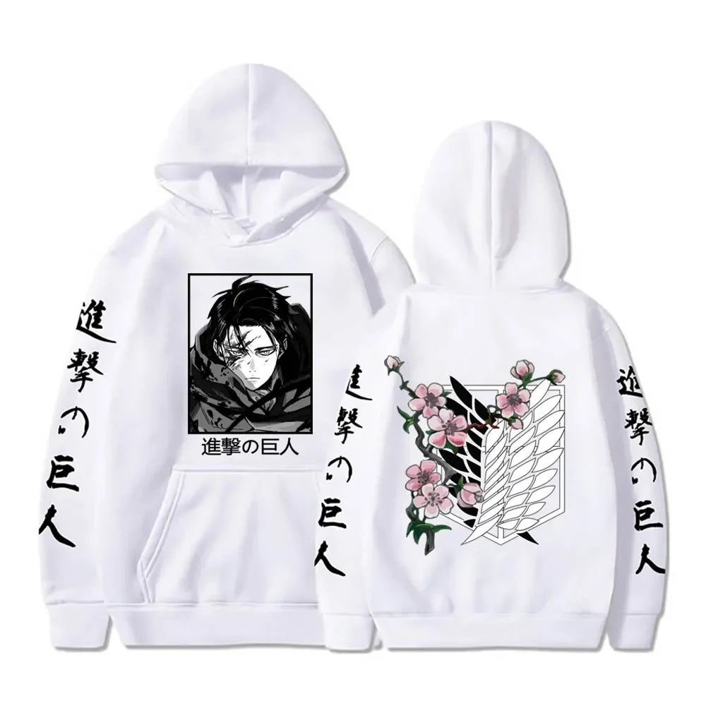 Attack On Titan ~ Captain Levi/Eren Yeager Hoodies