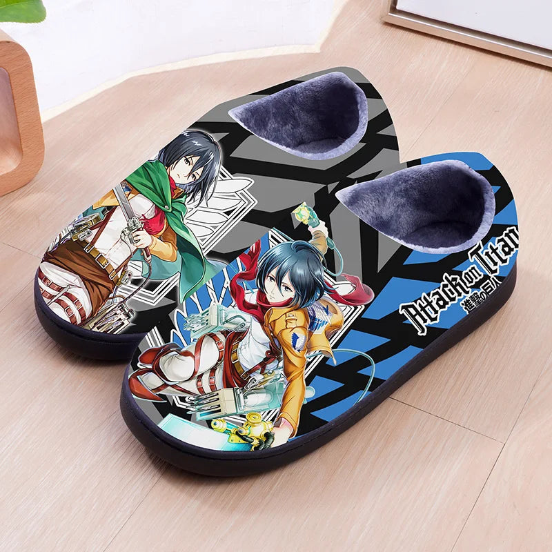 Attack on Titan ~ Non-Slip Comfy House Slippers (Low or High Backs)