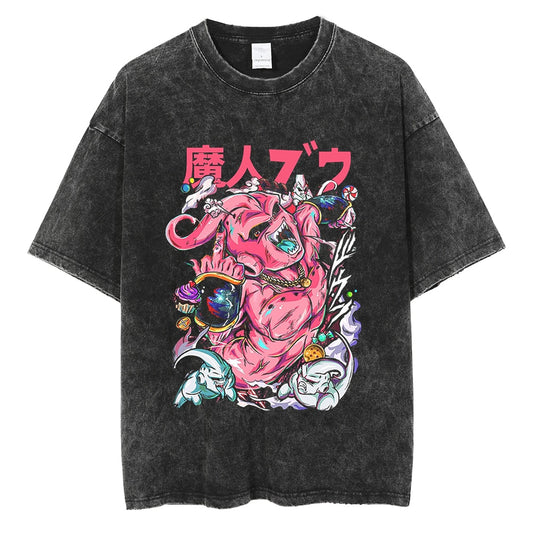 Dragon Ball ~ Kid Buu T-Shirt (Vintage Wash & White)